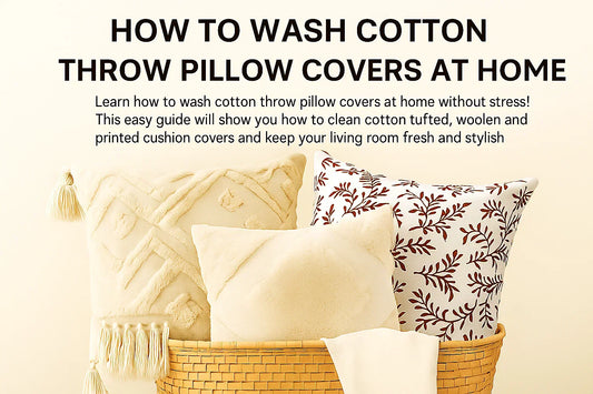 How To Wash Cotton Throw Pillow Covers At Home