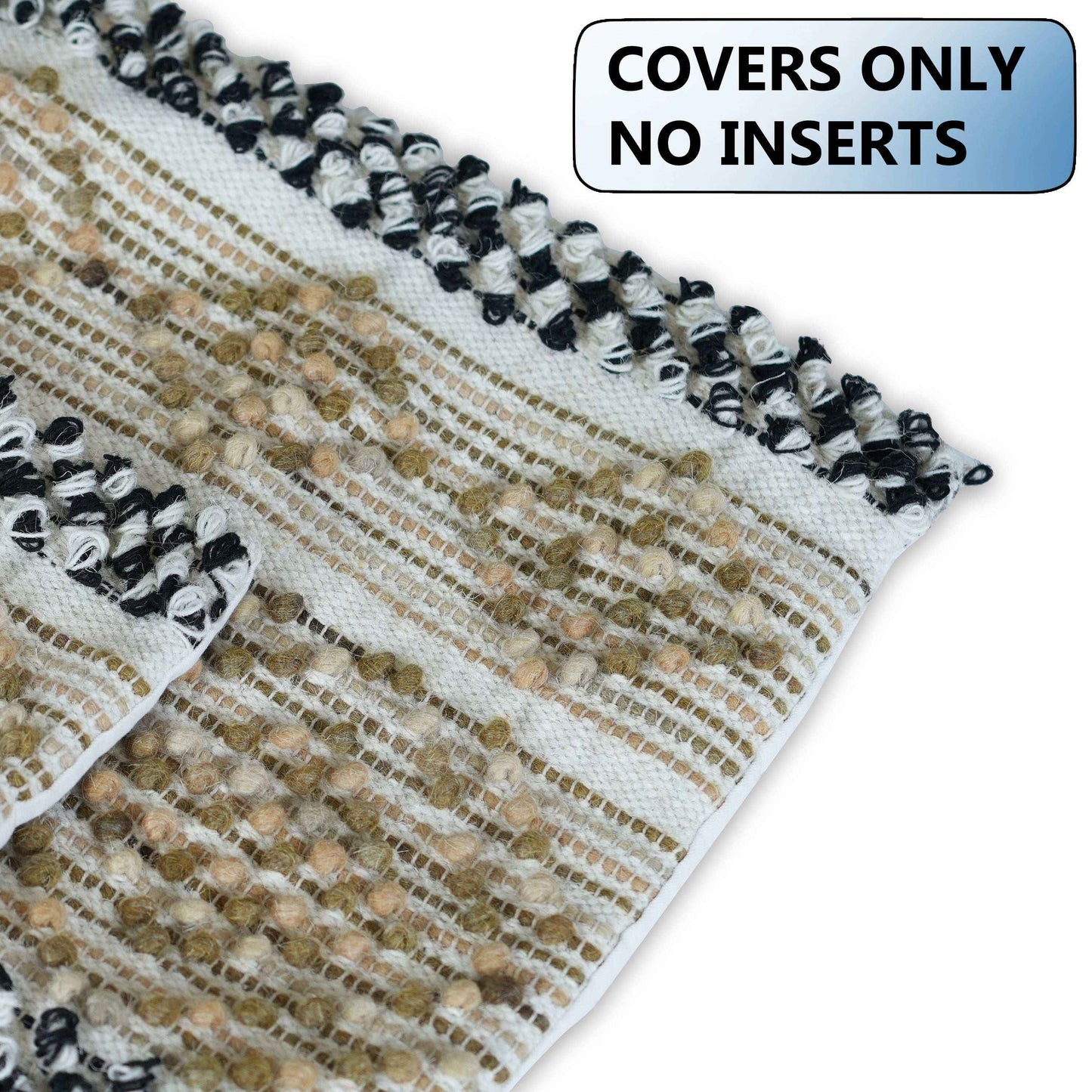 Boho throw pillow cover no filling"