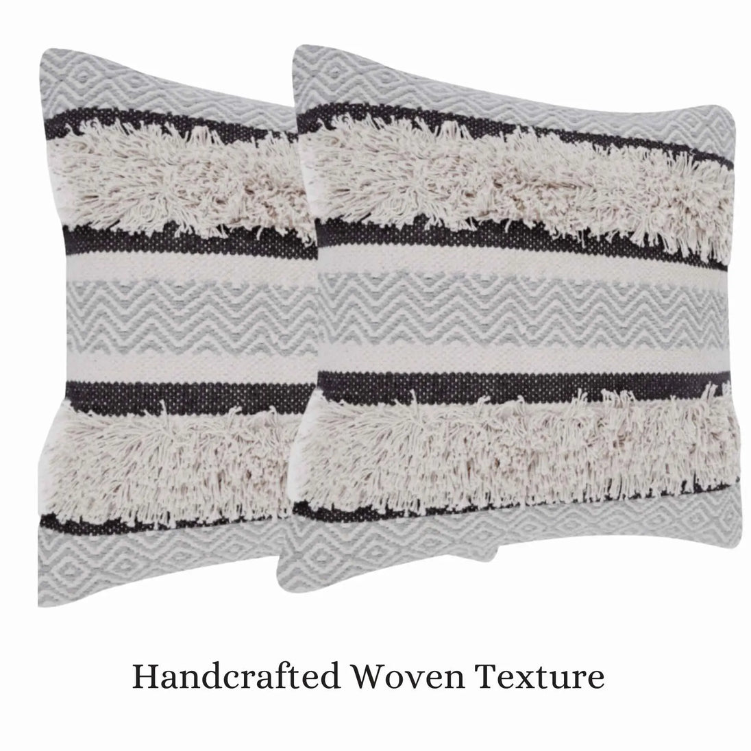 Maya decorative Cotton Grey Throw Pillow Covers - Kapissh