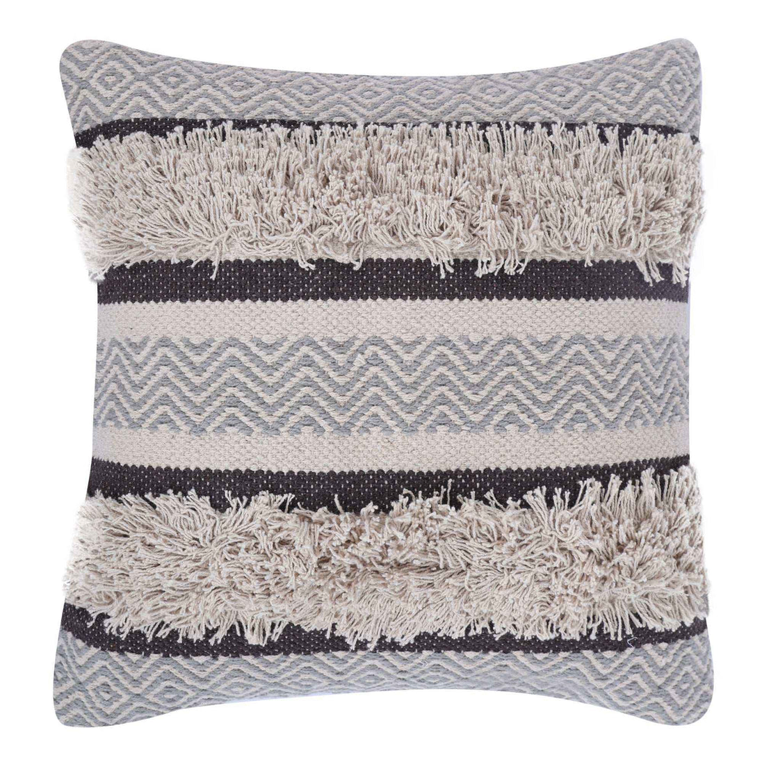 Maya decorative Cotton Grey Throw Pillow Covers - Kapissh