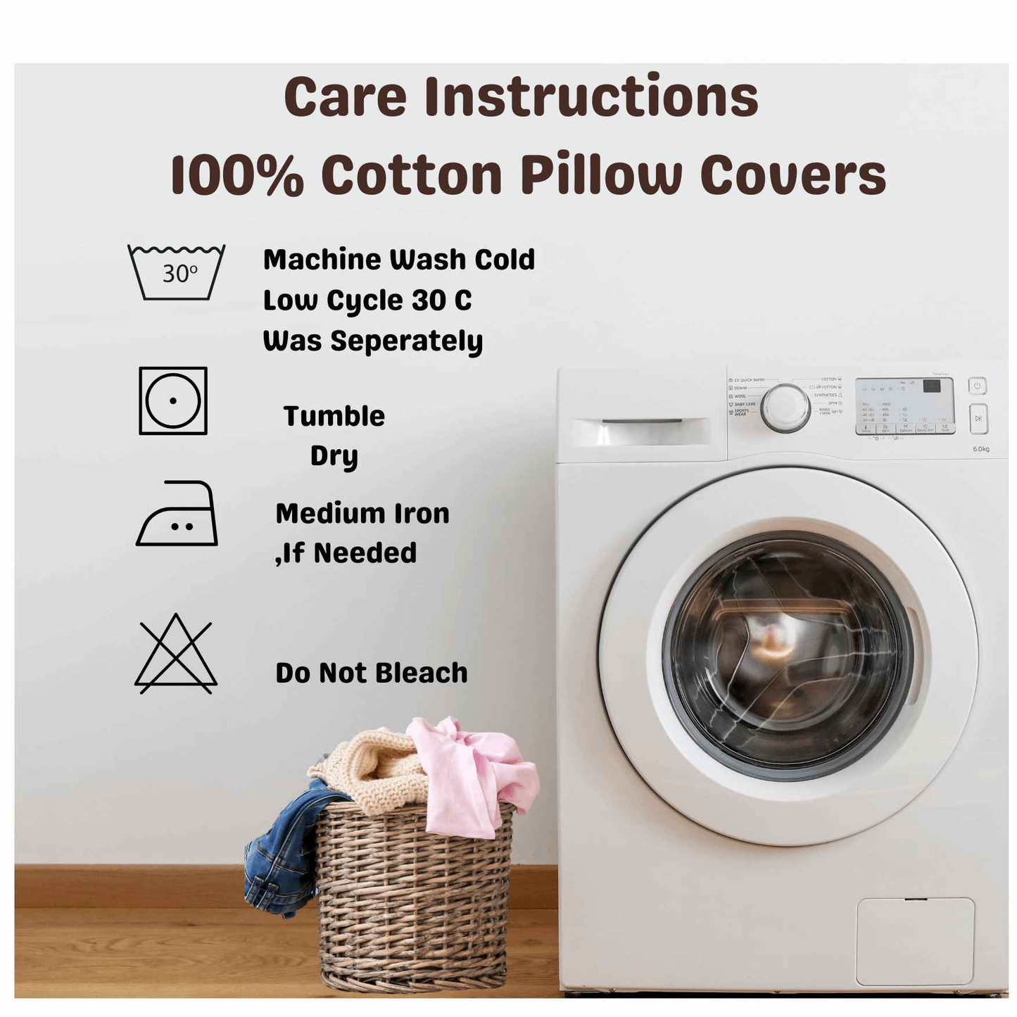 Maya decorative Cotton Brown Throw Pillow Covers - Kapissh