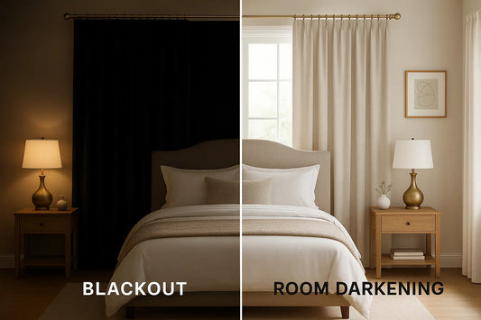 Black and Room Darkening Curtains for Bed room