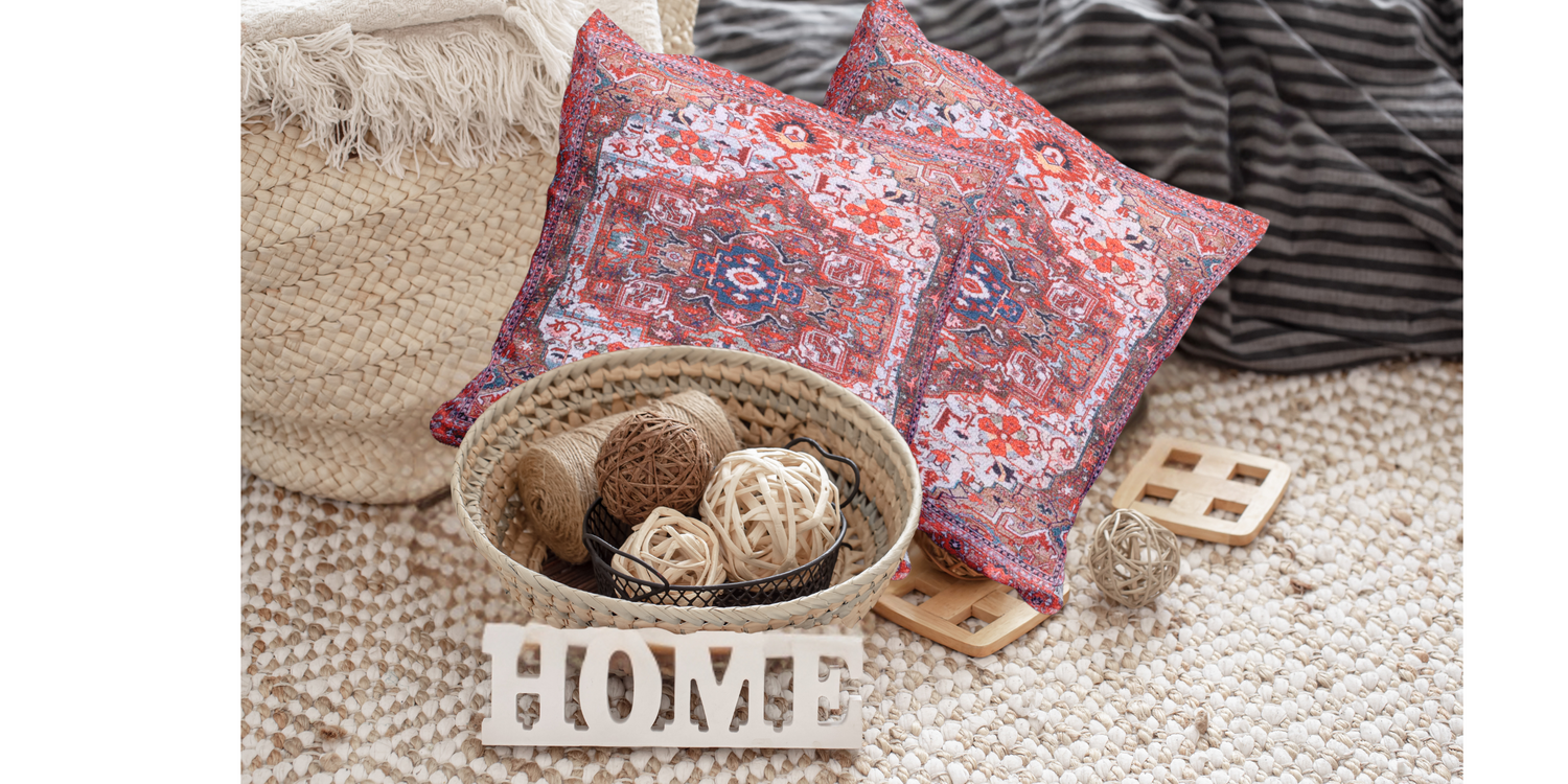Digitally Printed Throw Pillow Covers - Morocco Series - Kapissh