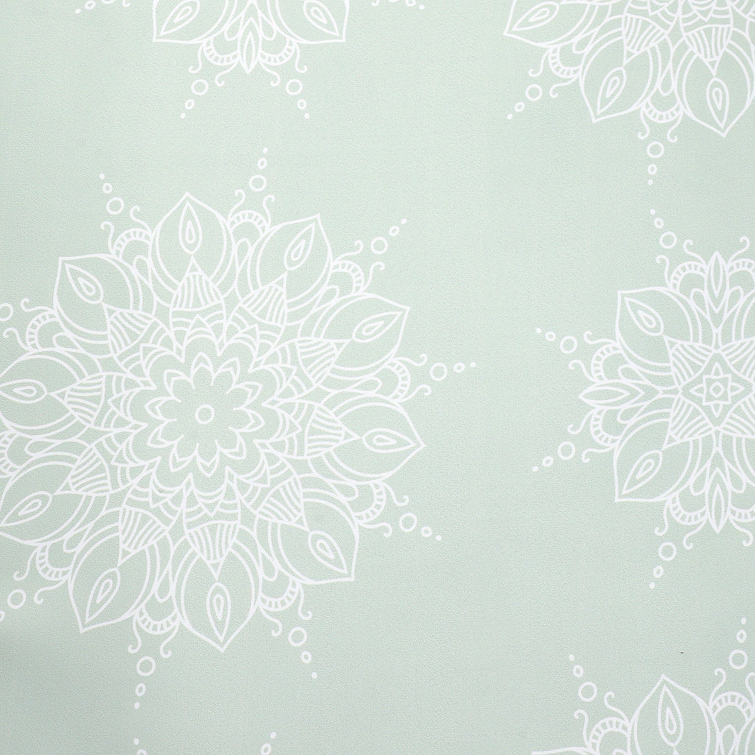 Winnetka Green White Mandala Room Darkening Curtains Pair - Kapissh