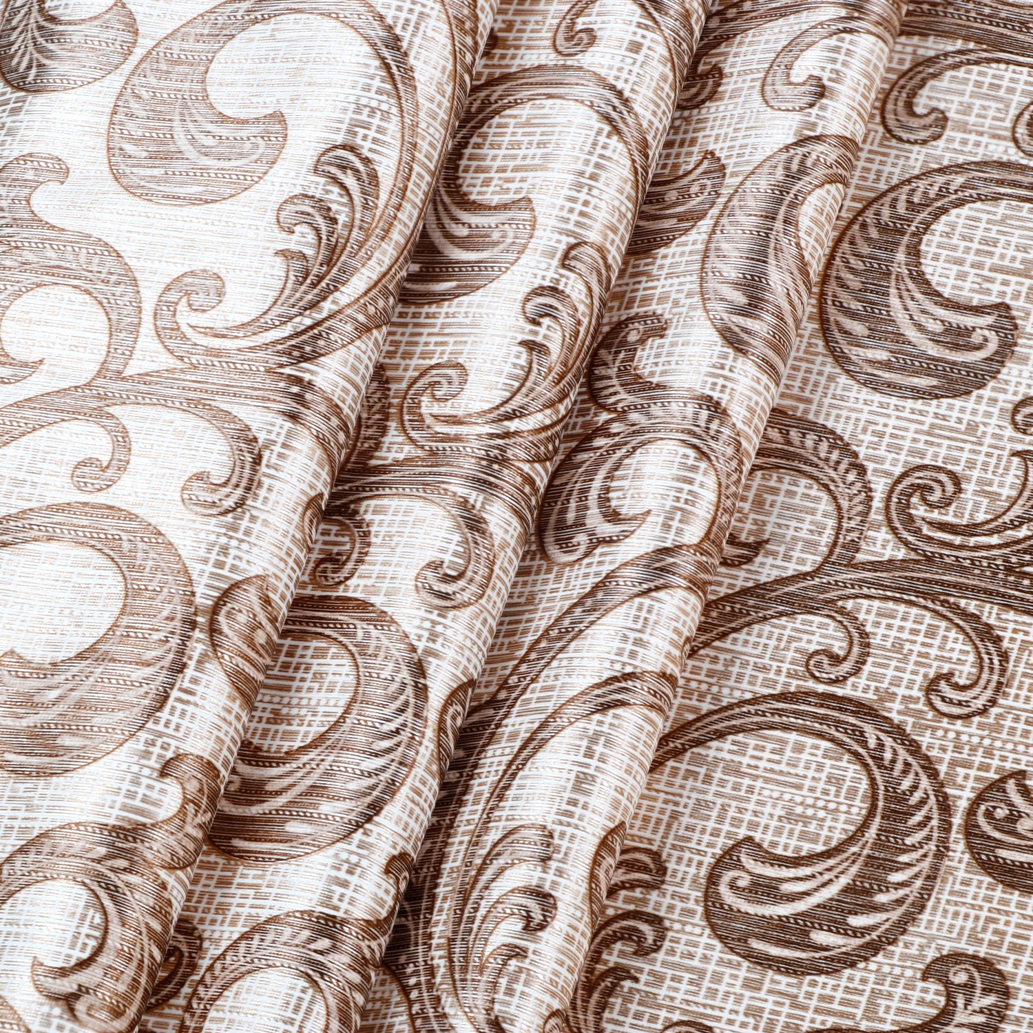 Demore Damask Curtains Farmhouse Boho Drapes Pair - Kapissh