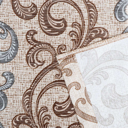 Demore Damask Curtains Farmhouse Boho Drapes Pair - Kapissh