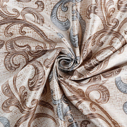 Demore Damask Curtains Farmhouse Boho Drapes Pair - Kapissh