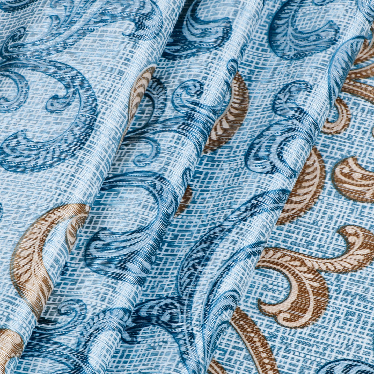Demore Damask Curtains Farmhouse Boho Drapes Pair - Kapissh