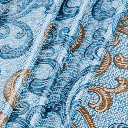 Demore Damask Curtains Farmhouse Boho Drapes Pair - Kapissh