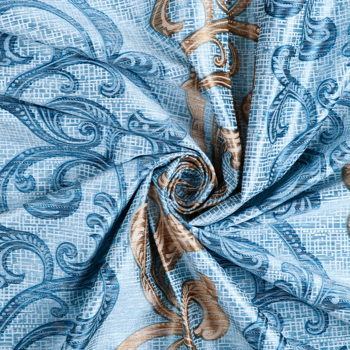 Demore Damask Curtains Farmhouse Boho Drapes Pair - Kapissh