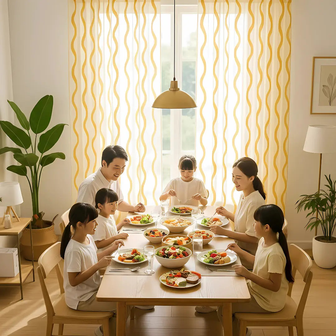 Ocean Embroidered Window Treatment Decorative Sheer Curtains Kapissh