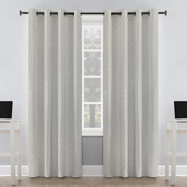 Haven Mosaic Thermal Dimout Curtains – Soft Light Filtering & Thermal Support Kapissh