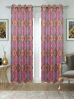 Winnetka Multicolor Purple Violet Pink Curtains - Kapissh
