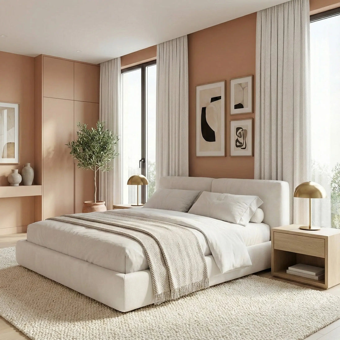 Lux Linen Herringbone Curtains – Light Filtering & Elegant Window Drapes Kapissh