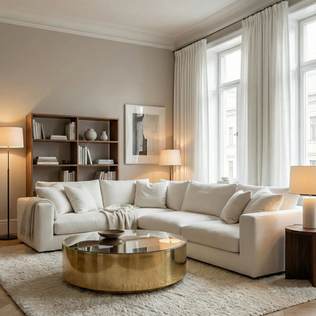 Lux Linen Herringbone Curtains – Light Filtering & Elegant Window Drapes Kapissh