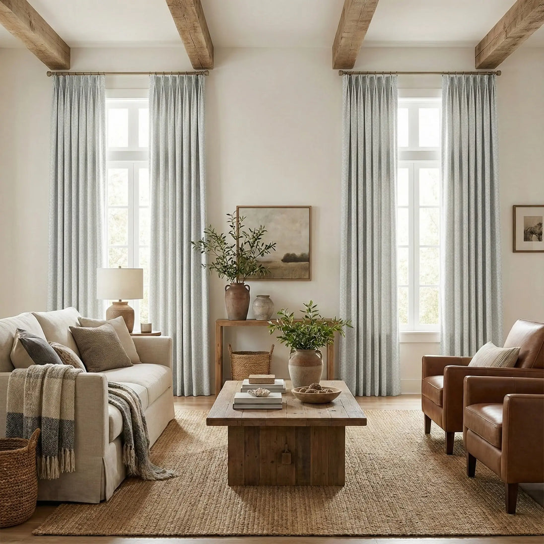 Haven Mosaic Thermal Dimout Curtains – Soft Light Filtering & Thermal Support Kapissh