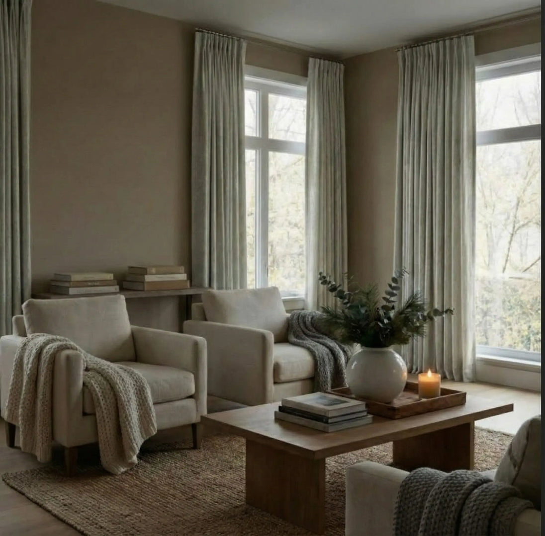 Haven Grain Dimout Curtains – Thermal Support & Light Control for Modern Spaces Kapissh