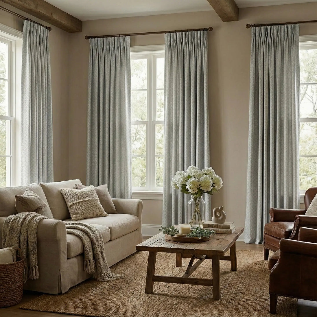 Haven Mosaic Thermal Dimout Curtains – Soft Light Filtering & Thermal Support Kapissh