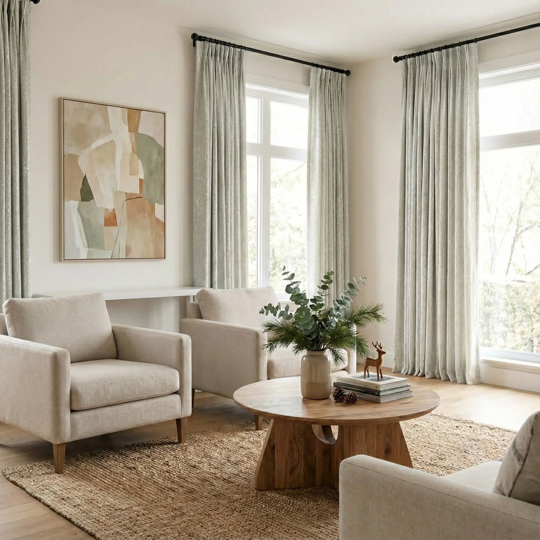 Haven Grain Dimout Curtains – Thermal Support & Light Control for Modern Spaces Kapissh