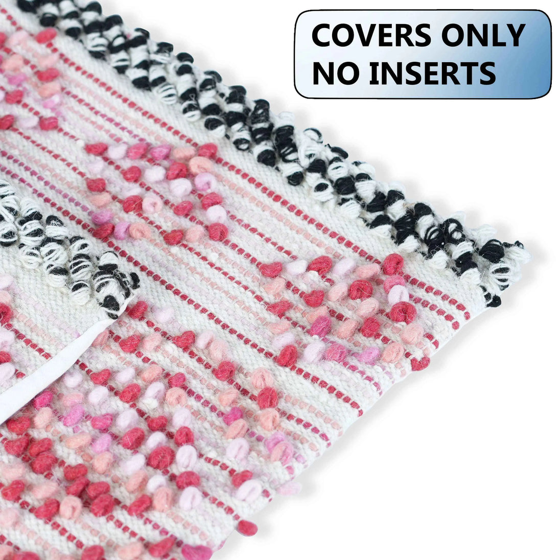 Textured woven cotton cushion