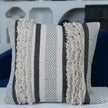 Maya decorative Cotton Grey Throw Pillow Covers - Kapissh
