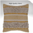 Maya Decorative Cotton Yellow Throw Pillow Covers - Kapissh