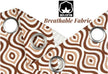 100% cotton curtains with breathable fabric and grommets.
