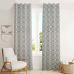 Samara Luxury Linen Cotton Damask Geometrical Curtains - Kapissh