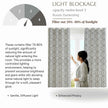 Room darkening curtains block 70–80% sunlight efficiently.
