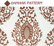 Samara Cotton Damask Farmhouse Drapes Curtains - Kapissh
