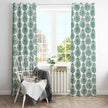Samara Cotton Damask Farmhouse Drapes Curtains - Kapissh
