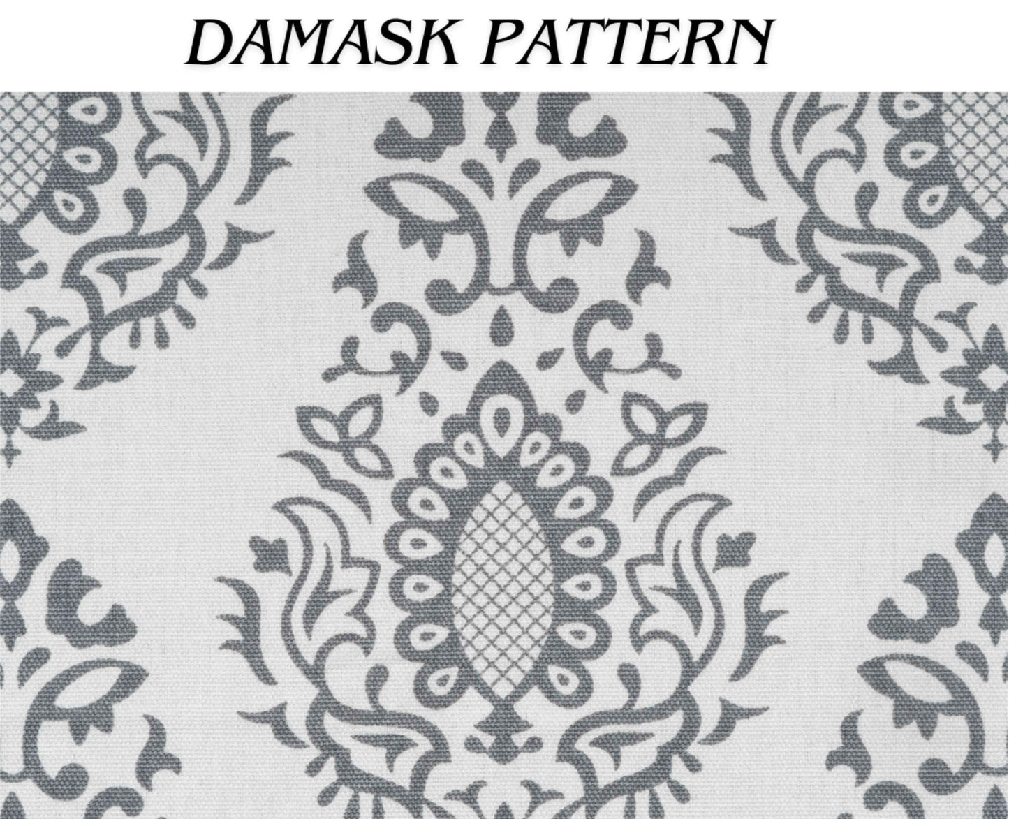 Samara Cotton Damask Farmhouse Drapes Curtains - Kapissh