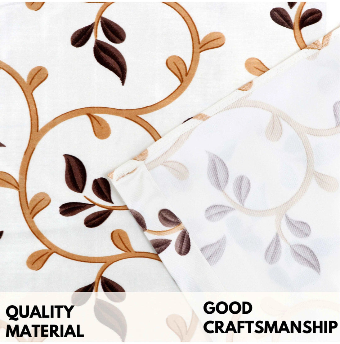 highlighting quality material and fine stitching with labels