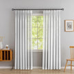 Ocean DeepStripe Linen-Look Sheer Curtains – Light-Filtering Drapes for Living Room & Bedroom Kapissh
