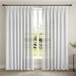 Ocean DeepStripe Linen-Look Sheer Curtains – Light-Filtering Drapes for Living Room & Bedroom Kapissh