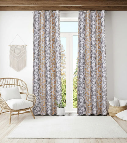 Demore Farmhouse Drapes Curtains drapes Boho Damask Curtains Kapissh