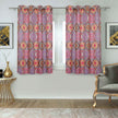 Winnetka Multicolor Purple Violet Pink Curtains - Kapissh