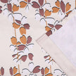 Winnetka Floral Cream Beige Room Darkening Brown Curtains - Kapissh