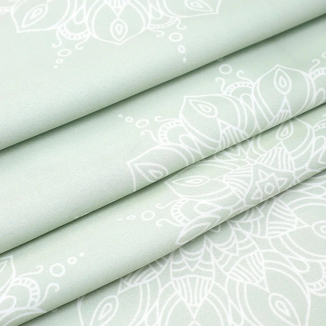 Winnetka Green White Mandala Room Darkening Curtains Pair