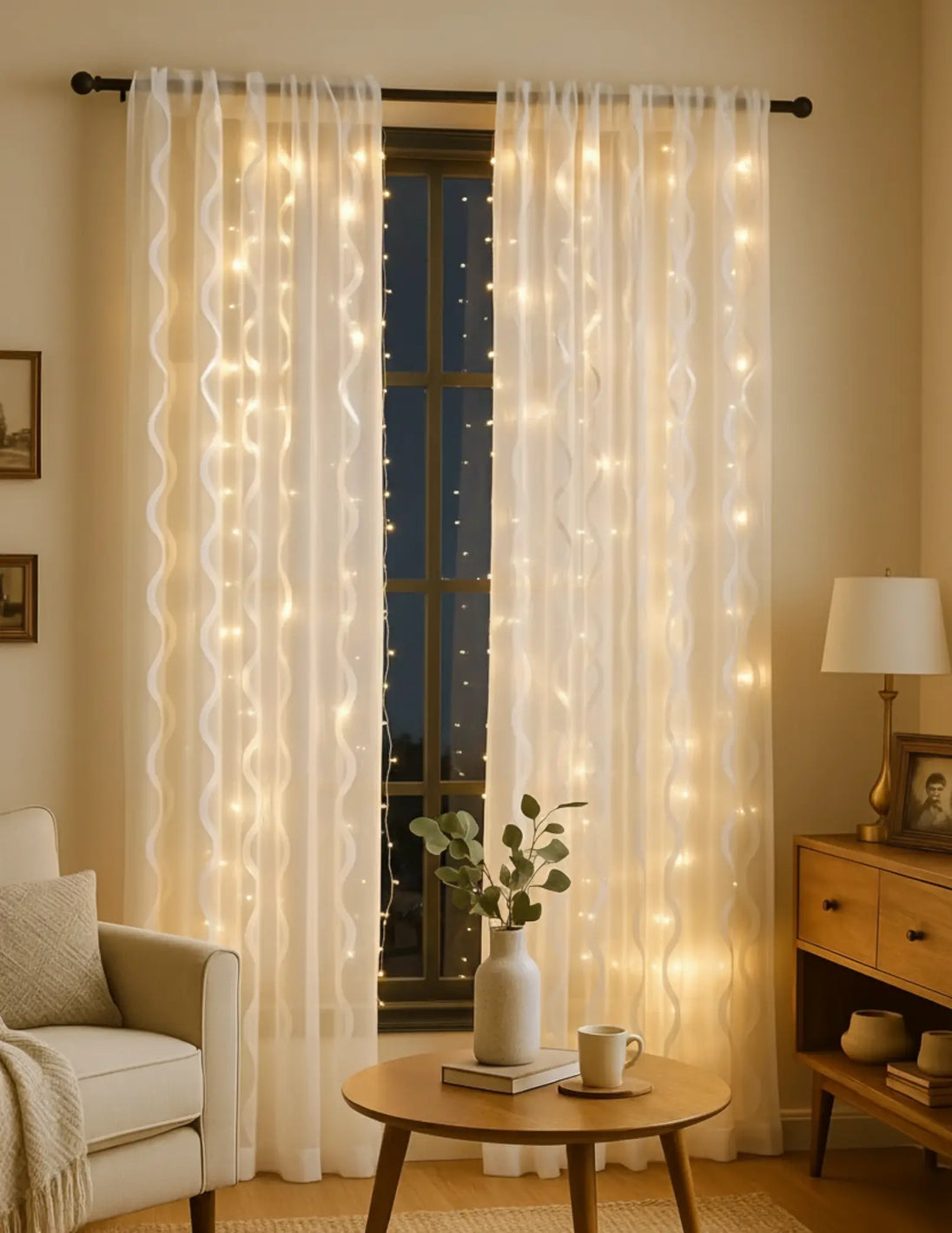 Ocean Embroidered Window Treatment Decorative Sheer Curtains Kapissh