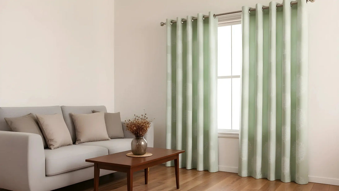 Winnetka Darkening Curtains Green White Mandala Room Pair Kapissh