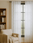 Ocean Embroidered Window Treatment Decorative Sheer Curtains Kapissh