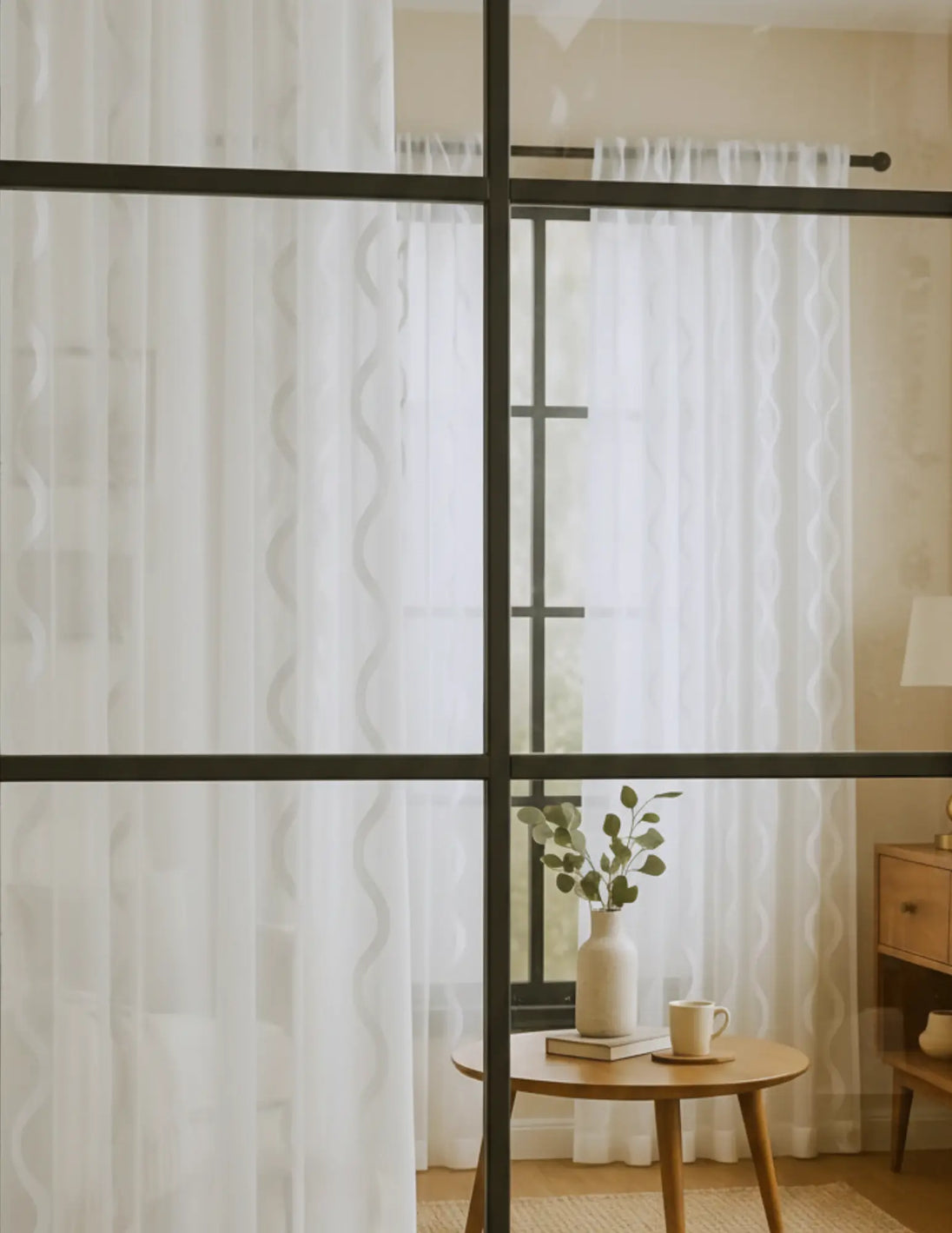 Ocean Embroidered Window Treatment Decorative Sheer Curtains Kapissh