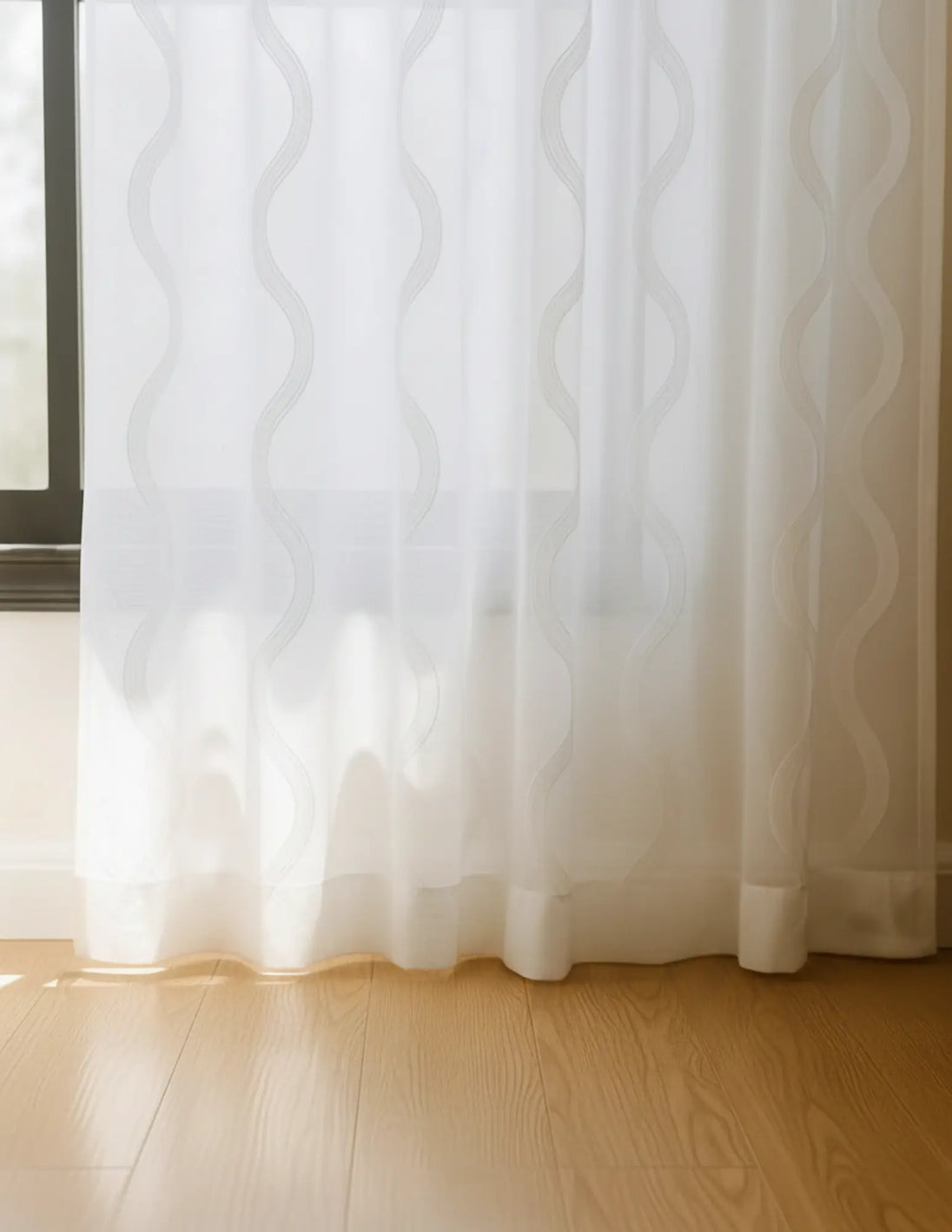 Ocean Embroidered Window Treatment Decorative Sheer Curtains Kapissh