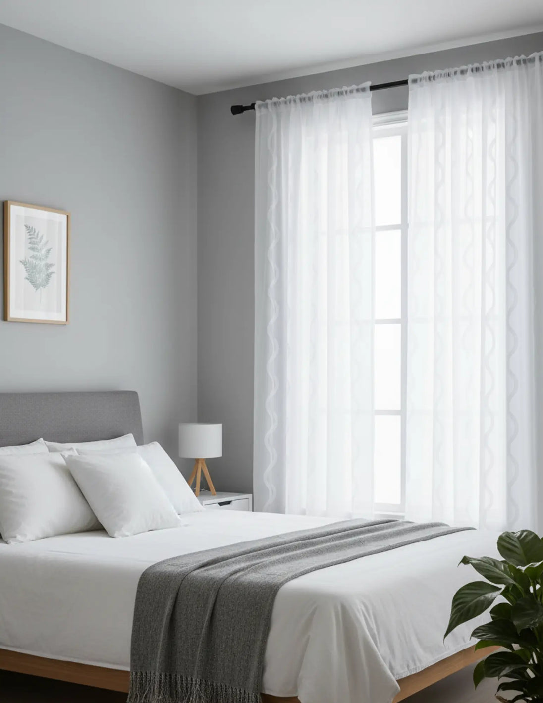 Ocean Embroidered Window Treatment Decorative Sheer Curtains Kapissh