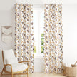 Theodore Floral White Drapes room darkening Curtains